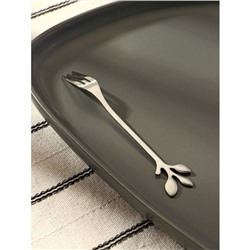 Вилка десертная Magistro «Вудс», длина 12 см, нержавеющая сталь, серебристая