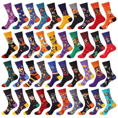 Demi-season knee socks, Spain, mid-length, halloween