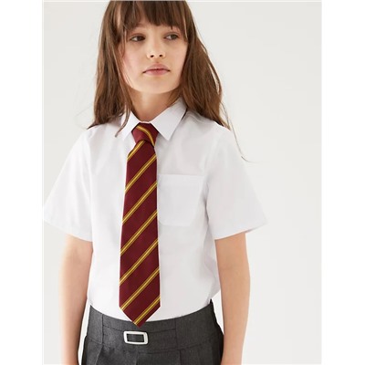 2pk Girls' Slim Fit Non-Iron School Shirts (2-18 Yrs)