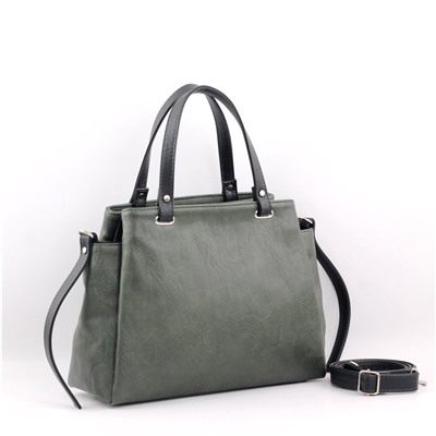 Сумка 457 македония оливковый+черный НОВИНКА