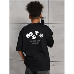 Футболка "Кубик" черный Мальчик