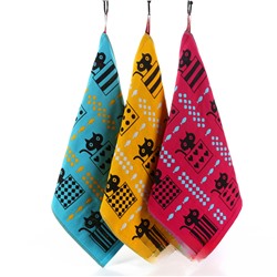 New Poker Cat Four-layer Gauze Square Stainless Hand towel Soft and absorbent Manufacturer Wholesale Kitchen Towel