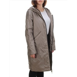 22098 DK.BEIGE Куртка демисезонная двухсторонняя женская (80 гр. синтепон)