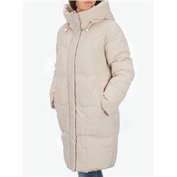 2301 LT. BEIGE Пальто зимнее женское Flance Rose (200 гр. холлофайбер)