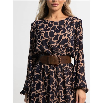 Платье Идиллия (сине-бежевое) П15379-16М