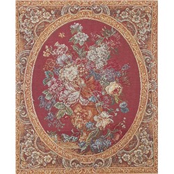 Зеркало бордовый фон 918 Купон 38х30 см Италия