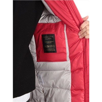 9903 RED Пальто зимнее женское AIGELIYA