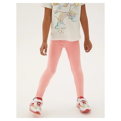 Cotton Plain Leggings (2-7 Yrs)