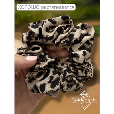 Резинка для волос объемная леопардовая Арт:Р17А/004