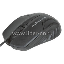 Мышь проводная NAKATOMI Navigator Optical MON-06U 3 кнопки (черная)