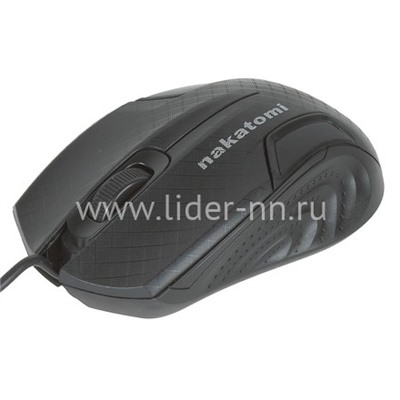 Мышь проводная NAKATOMI Navigator Optical MON-06U 3 кнопки (черная)