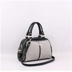 Сумка 257 мульти итальянский серо-черный ХИТ продаж