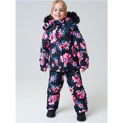 Комплект зимний для девочки: куртка, полукомбинезон