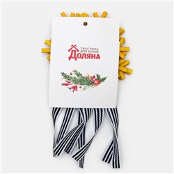 Набор для декора столовых предметов «Снежинка», 4 шт., цвет золото 7×8 см 100% п/э, фетр