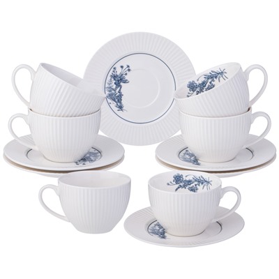 ЧАЙНЫЙ НАБОР LEFARD "ROYAL BLUE" НА 6 ПЕР. 12 ПР. 270 МЛ (КОР=4НАБ.)