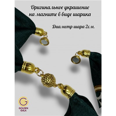 Платок на шею с украшением Артикул 2455/26