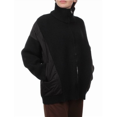 3155 BLACK Куртка-кардиган женская (90% хлопок, 10% синтепон)