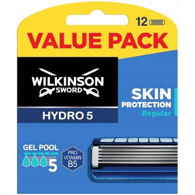 Кассеты для бритвы Schick (Wilkinson Sword) HYDRO-5 Skin Protection Regular (12шт)