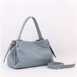 Сумка 359 гладкий серо-голубой АКЦИЯ