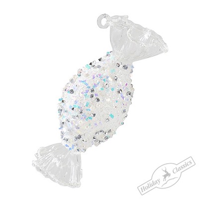 Конфета "Снежок" искристая (стекло) 5х2,5х10,5 см