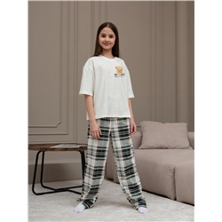 Детский костюм для девочки Мишель-1 КД-390 / зелёный