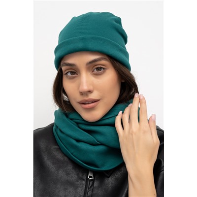 Шапка 25-608L11 св.изумруд