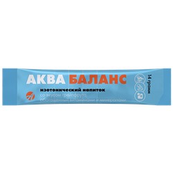 Изотонический напиток "Аква Баланс", 15 пакетиков по 14 г
