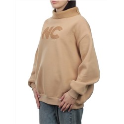 2510 BEIGE Толстовка женская (85% хлопок, 10% полиэстер, 5% спандекс)