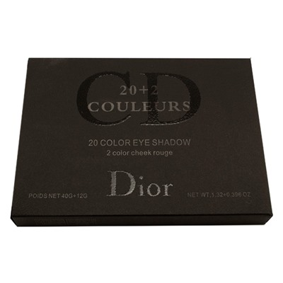 Тени для век Christian Dior 20 Color Eye Shadow 2 Color Cheek Rouge тени 20 цв. + румяна 2 цв. № 4 52 g