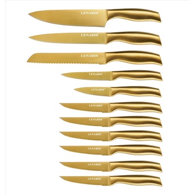 195-004 Набор ножей 11пр. на подставке в под.уп.(х4)