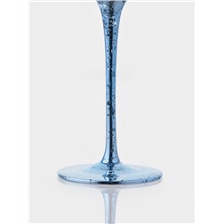 Бокал для шампанского Magistro «Мерцание», 190 мл, 7×24.5 см, стекло, синий