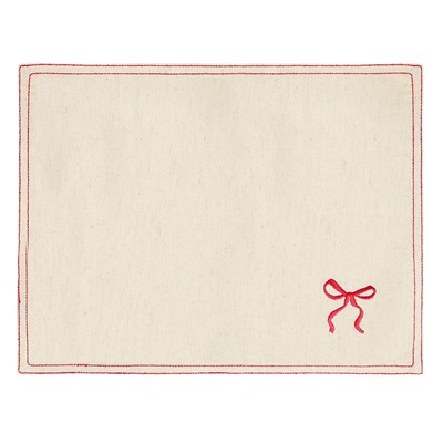 Салфетка под приборы Fancy Bows бежевого цвета из коллекции Essential, 35х45 см