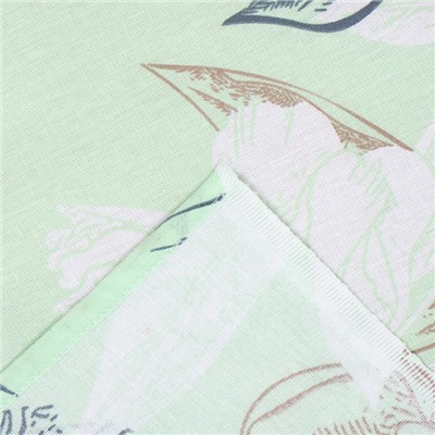 Простыня  1,5сп Экономь и Я Symphony:green, 150*215±3 120 гр/м2,100%хлопок,бязь