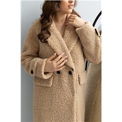 Шубка женская еврозима 24777 (кэмел)