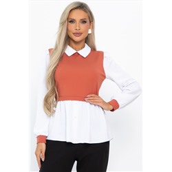 Блуза Жозетта (терракот) Б14738-3М