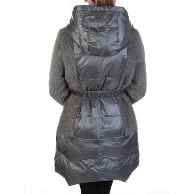 Z1888 DK. GRAY Пальто женское демисезонное (100 гр. синтепон)