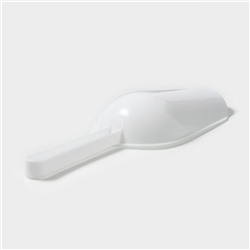 Набор совков Доляна, 3 шт., 15.5×5.5×2.5 / 18.7×6.7×3 / 22.1×8×3.1 см, белые