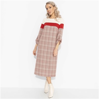 Платье с акцентной спинкой, Влюблена в себя (красное)