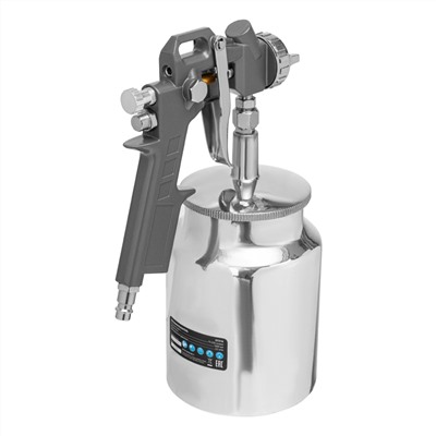 Краскораспылитель пневматический с нижним бачком V 1, 0 л, сопло D 1.2, 1.5 и 1.8 мм Matrix