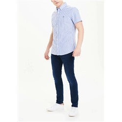 Short Sleeve Bengal Stripe Oxford Shirt