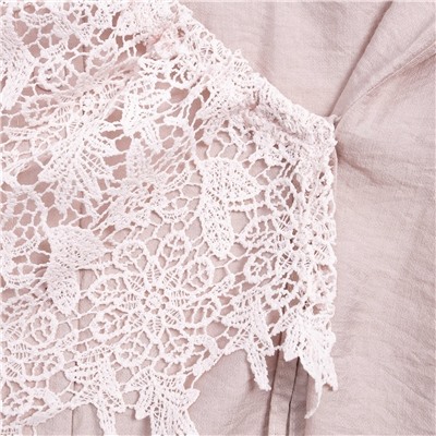 Рубашка комбинированный с кружевом, Нежный вздох