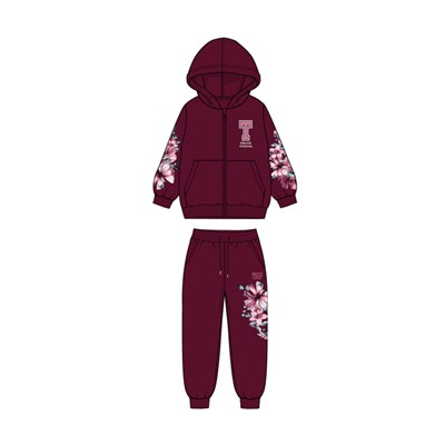 Комплект для девочки: толстовка, брюки