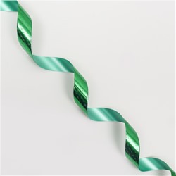 Лента новогодняя для декора и подарков, зелёная «Ёлки», 2 см × 45 м