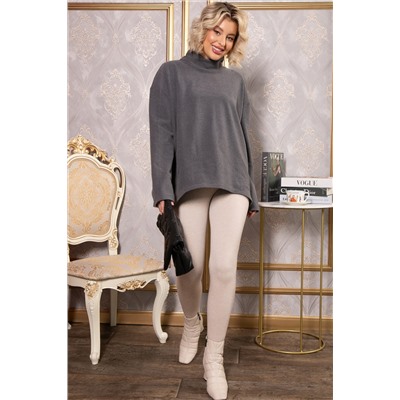 Лосины в рубчик утепленные (бежевые) Б14806-7М