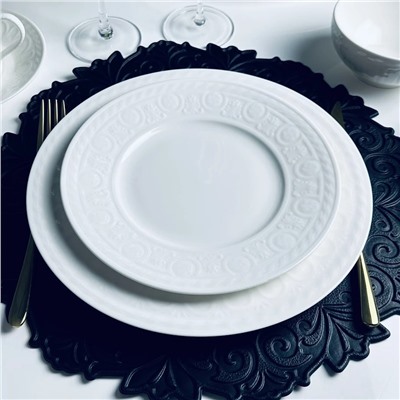 102-166 Набор из 6 тарелок 22х2,5см СЕРЕНА в под.уп.(х8)Фарфор