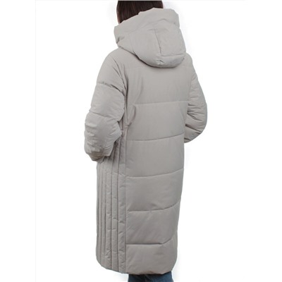 23073 LIGHT BEIGE Пальто зимнее женское (холлофайбер 200 гр.)