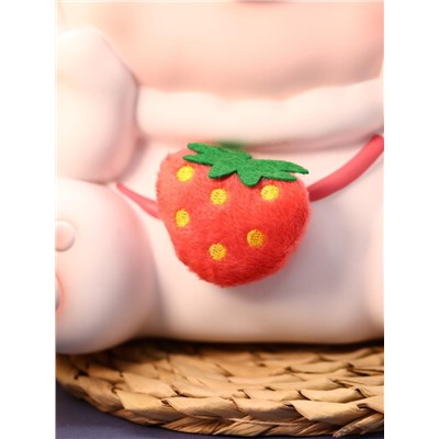 Копилка «Pig strawberry bag», pink (24 см), пластик