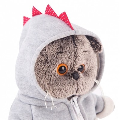 Мягкая игрушка "Кот Басик в толстовке дракончик " (19 см)