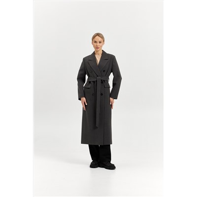 Пальто женское демисезонное 26326 (базальт/рубчик)