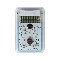 Калькулятор настольный 8-разрядный, KS-005, прозрачный корпус, синие кнопки